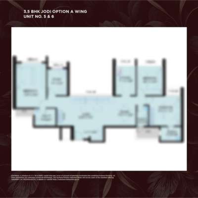 3.5 BHK JODI OPTION A WING UNIT NO 5 & 6 of Codename Next Level