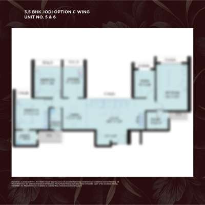3.5 BHK JODI OPTION C WING UNIT NO 5 & 6 of Codename Next Level