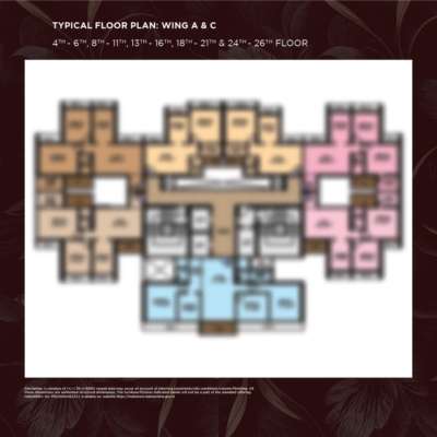 Typical Floor Plan Wing A & C of Codename Next Level